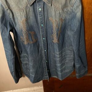 Men's Blue Denim Shirt